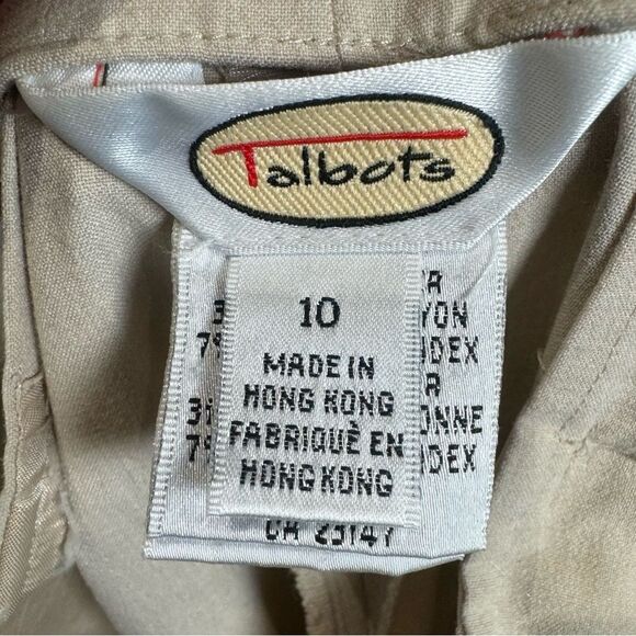 Talbots khaki color high waisted stretch dress pants size 10 - Picture 6 of 9